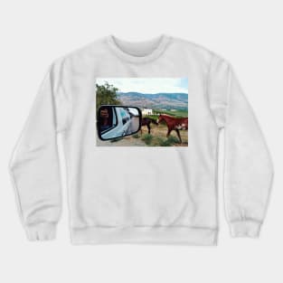 Van road trip journey in South Okanagan valley, British Columbia, Canada. Crewneck Sweatshirt